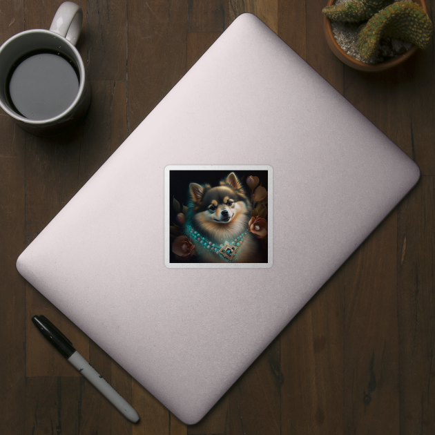 Glimmering Pomsky by Enchanted Reverie